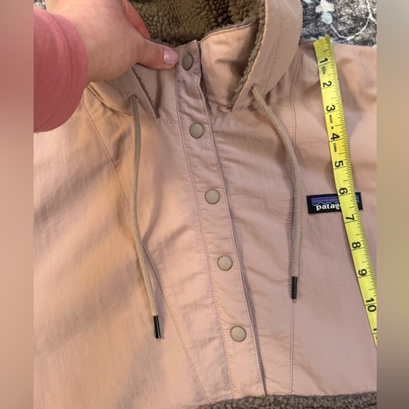 Patagonia Shelled Retro-X Blush Fleece Hooded Pullover Size L - Picture 9 of 11